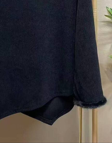 35-Fashionable and Stylish Unisex T-Shirt Loose Fit Women's Versatile Long Sleeve Round Neck