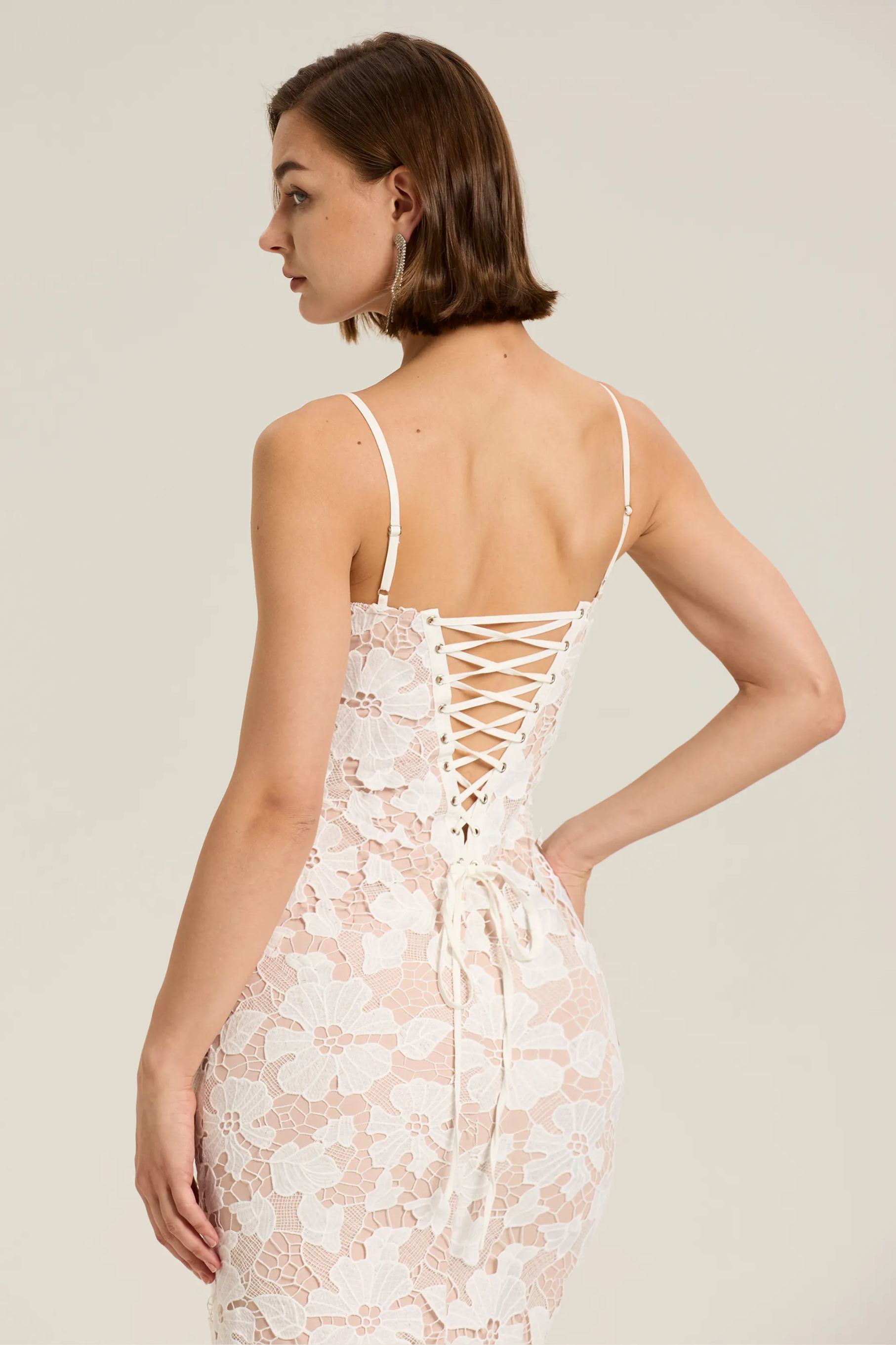 Amanda Floral Embroidered Lace Maxi Dress