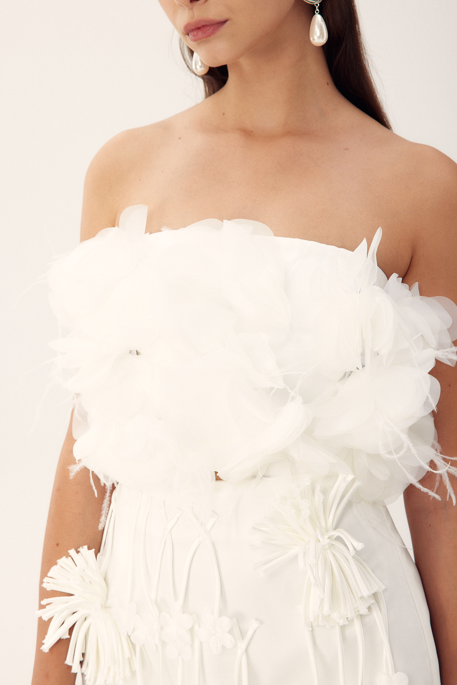 Renata Feather Tube Top