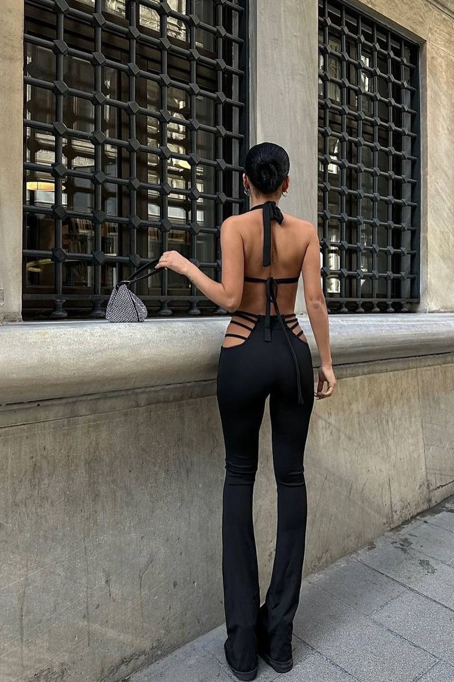 Amanda Halter Cut-out Jumpsuit