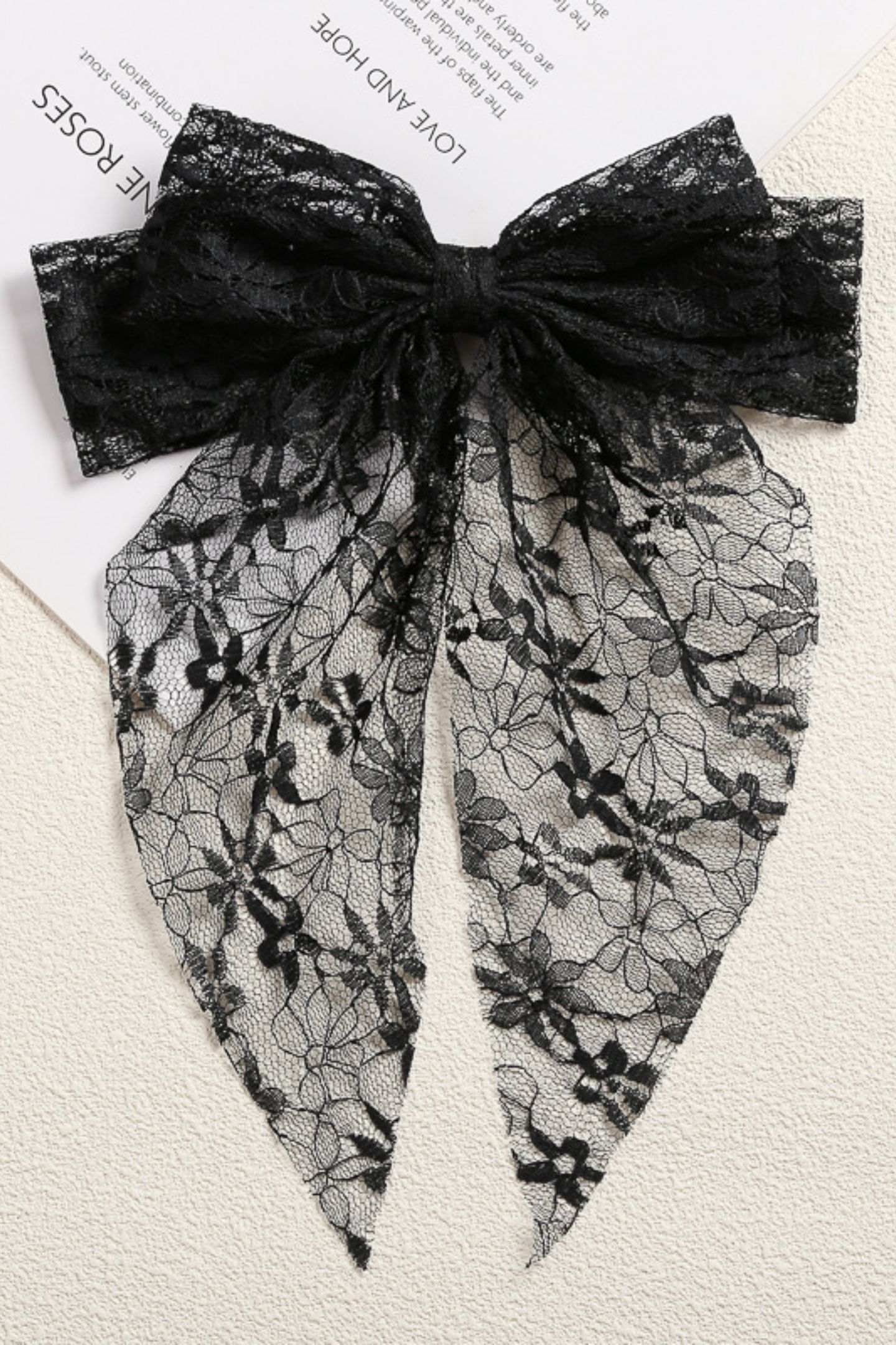 Double Bowknot Lace Hair Clip