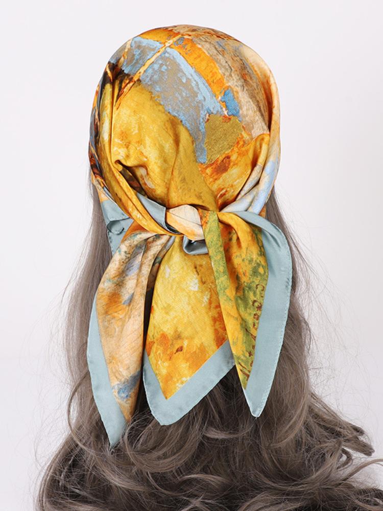 Sharon Landscape Print Headscarf